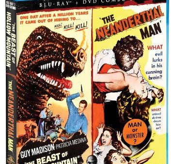 THE BEAST OF HOLLOW MOUNTAIN   THE NEANDERTHAL MAN: DOUBLE FEATURE (BLU-RAY DVD COMBO) For Cheap