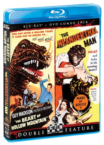 THE BEAST OF HOLLOW MOUNTAIN   THE NEANDERTHAL MAN: DOUBLE FEATURE (BLU-RAY DVD COMBO) For Cheap