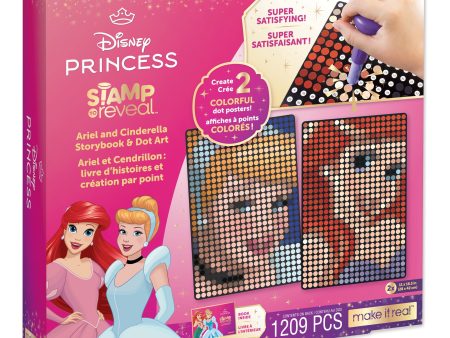 Disney Princess Stamp To Reveal™ 2pk Ariel & Cinderella Storybook & Dot Art Fashion