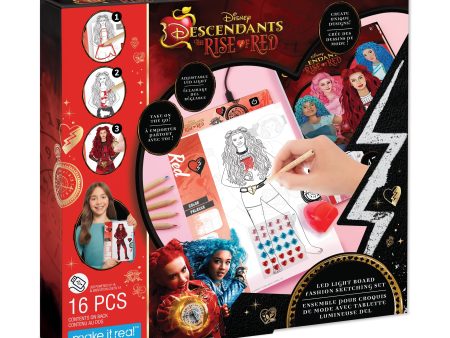 Disney Descendants: The Rise of Red LED Light Board Fashion Sketching Set Online now