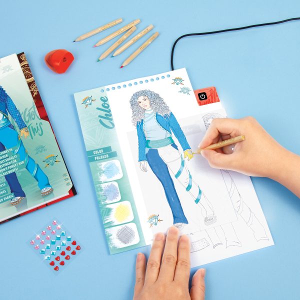 Disney Descendants: The Rise of Red LED Light Board Fashion Sketching Set Online now