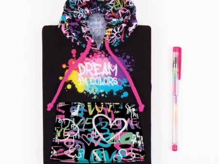 Graffiti Hoodie Journal and Pen Hot on Sale