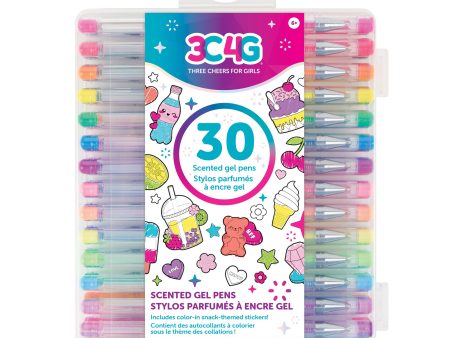 30 Piece Scented Gel Pen Set on Sale