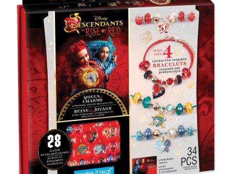 Disney Descendants: The Rise of Red Queen of Charms Storybook and DIY Bracelet Kit Online Hot Sale