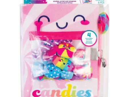 Candy Plush Pocket Locking Journal with Pen Online