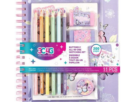 Butterfly All-In-1 Sketching Set Hot on Sale