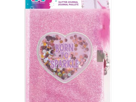 Born to Sparkle Glitter Journal Hot on Sale