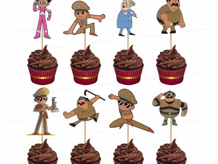 Little Singham Theme Cup Cake Topper Discount