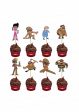 Little Singham Theme Cup Cake Topper Discount