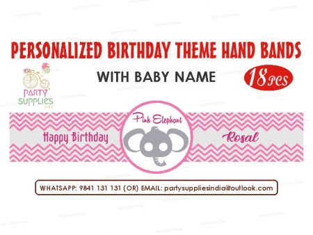 Pink Elephant Theme Hand Band Discount