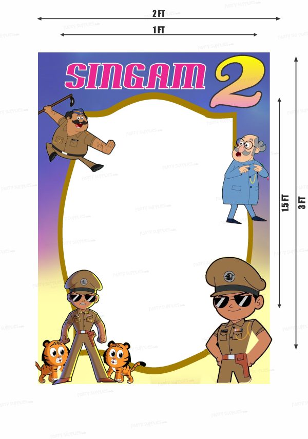 Little Singham Theme Customized PhotoBooth Cheap