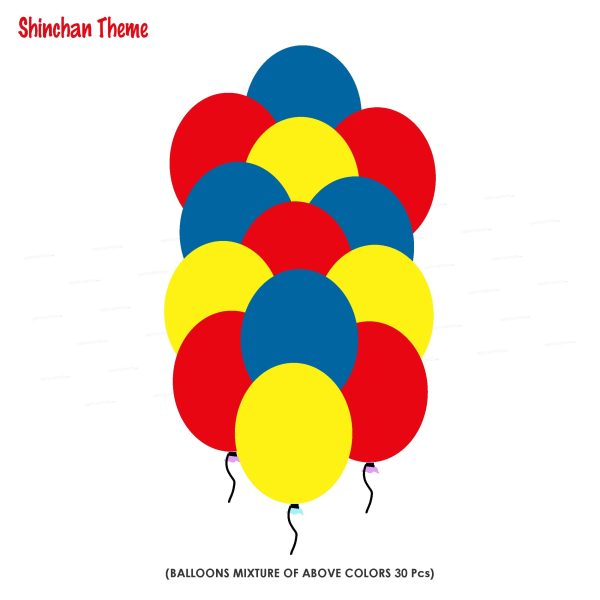 Shinchan Theme Colour 30 Pcs. Balloons Hot on Sale