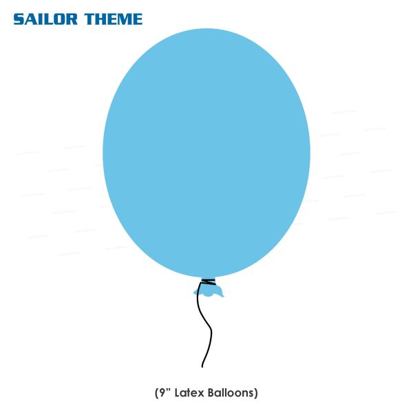 Sailor Theme Colour 30 Pcs. Balloons For Discount