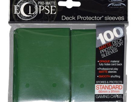 Ultra Pro - PRO-Matte Eclipse 100ct Matte Standard Deck Protectors Sleeves: Forest Green Supply