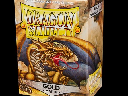 Dragon Shield - Matte Sleeves: Gold (100ct) Online Hot Sale