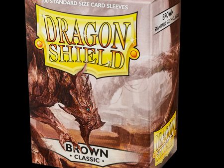 Dragon Shield - Classic Sleeves: Brown (100ct) on Sale