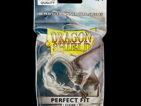 Dragon Shield - Toploading Perfect Fit Inner Sleeves - Clear (100ct) Online now