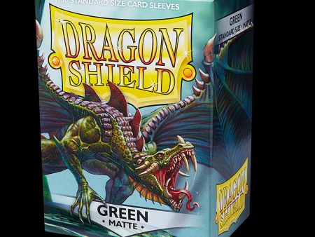 Dragon Shield - Matte Sleeves: Green (100ct) on Sale