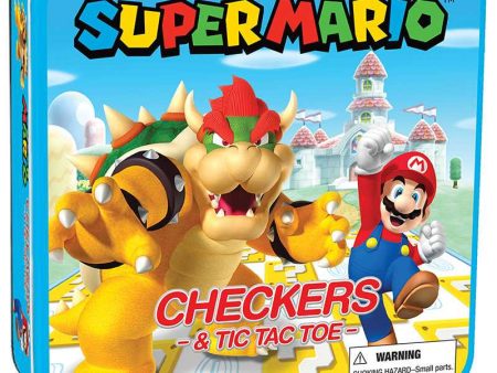 Checkers & Tic Tac Toe - Super Mario vs. Bowser Discount