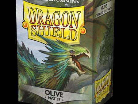 Dragon Shield - Matte Sleeves: Olive (100ct) For Cheap